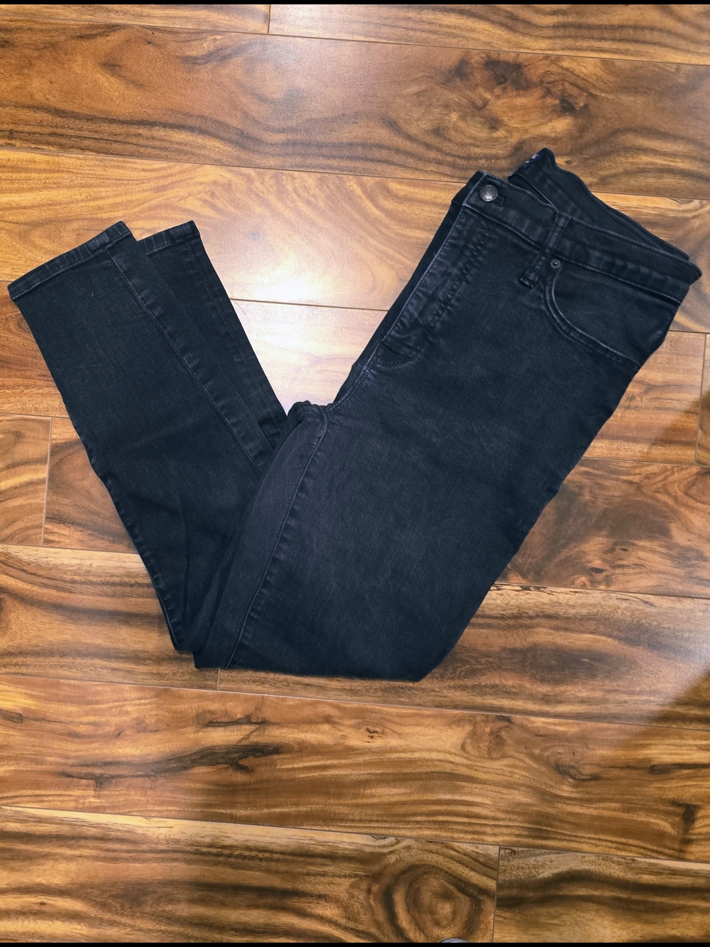 J. Crew 31 High Rise Skinny Black Denim Jeans